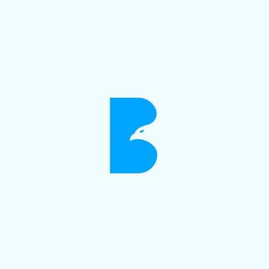 letter b eagle logo design vector illustration