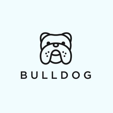 bulldog logo design vector illustration