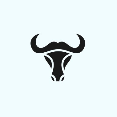 bull head logo design vector illustration
