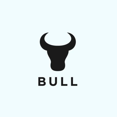 bull head logo design vector illustration