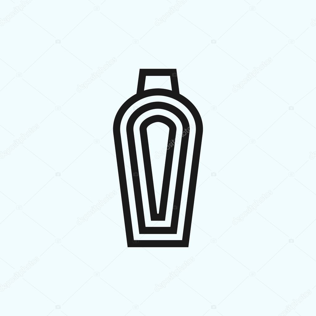 Cocktail shaker logo design vector illustration