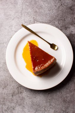Flan . Quesillo. creme brulee. Milk and egg dessert. Egg tart. Dessert. Candy.