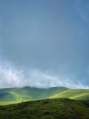 mountains and a cloudy sky.ukraine