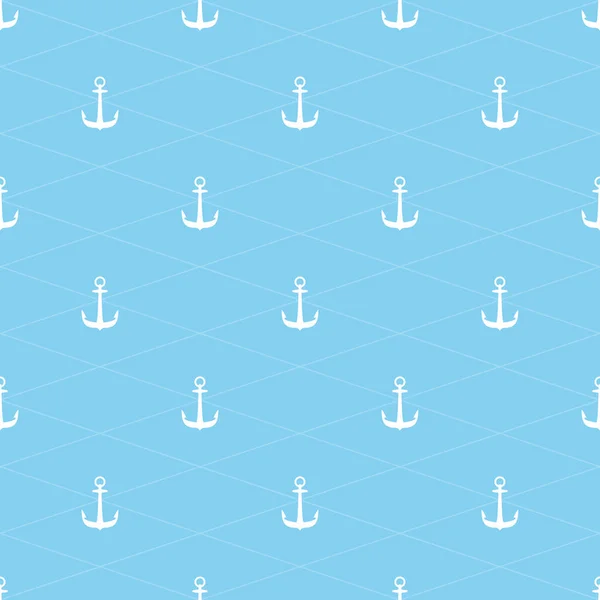 Anchor seamless background. — Stock Vector