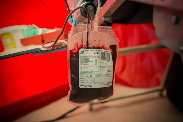 Donating Blood Someone Life Hospital — Foto de Stock