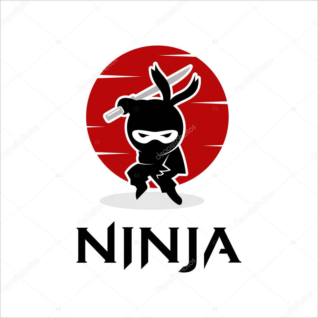 Ninja Samurai Warrior Fighter Character Cartoon Martial Art Weapon Swords