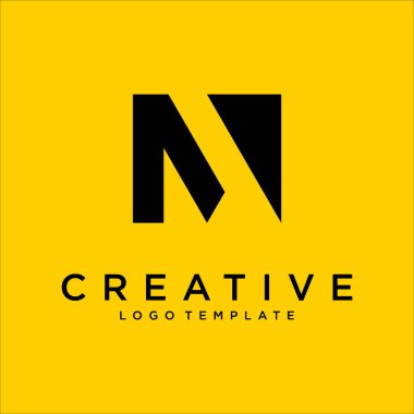 M Harfi Logo Tasarım Şablonu Vektör Elemanı