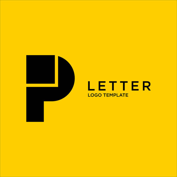 P Letter Logo Design Icon Template