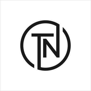 TN, NT Letter Logo Tasarım Şablonu