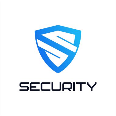 Kalkan simgesi logo tasarım şablonu olan harfler