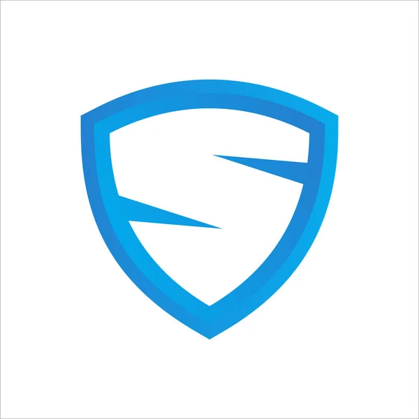 Buchstaben Mit Schild Symbol Logo Design Template — Stockvektor