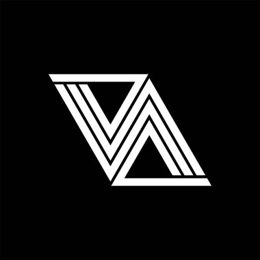Harf VA, AV Logo Tasarım Şablonu