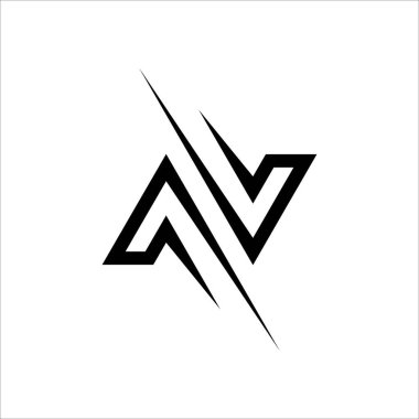 Harf VA, AV Logo Tasarım Şablonu