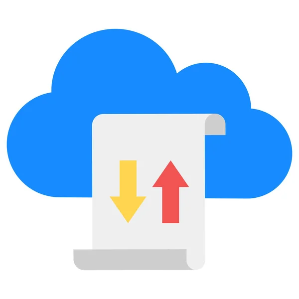 Transferencia Datos Nube Que Puede Modificar Editar Fácilmente — Foto de Stock