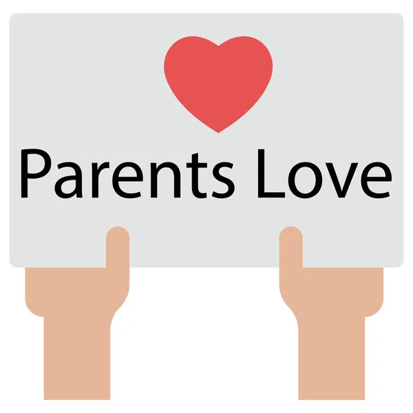 Părinții Iubesc Posterul Care Poate Modifica Sau Edita Ușurință — Fotografie, imagine de stoc
