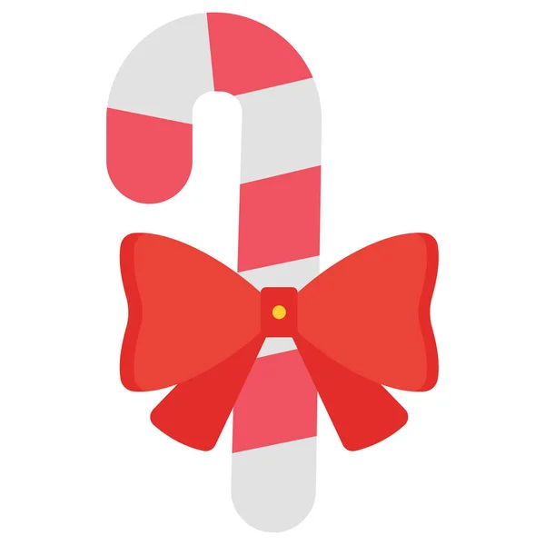 Candy Cane Gift Isolated Vector Icon — Stock Photo, Image