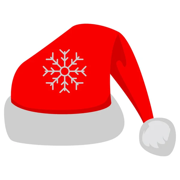 Weihnachtsmütze Geschenk Isolated Vector Symbol — Stockfoto