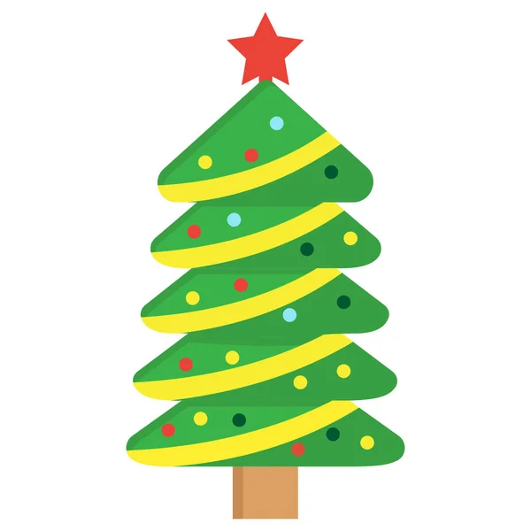 Weihnachtsbaum Geschenk Isolierte Vektor Symbol — Stockfoto