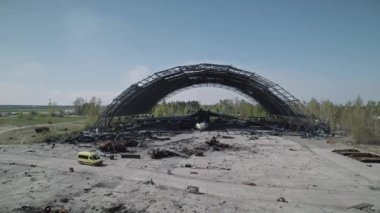 Aerial shooting of the world's largest aircraft crashed by Russian soldiers