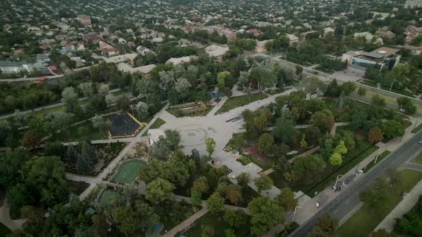 Aerial View Beautiful City Russian War — Stock videók