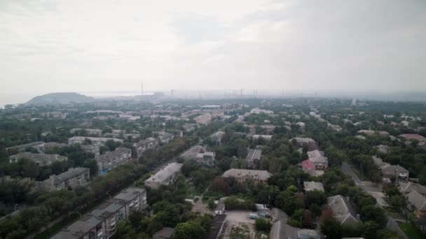 Aerial View City Sea Port Russian War — Stock videók