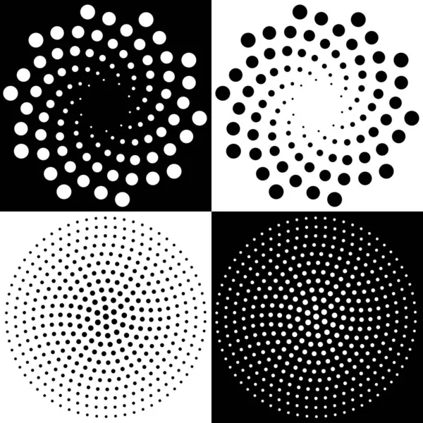 Vector Dots Form Circle Circular Logo Design Background — ストックベクタ