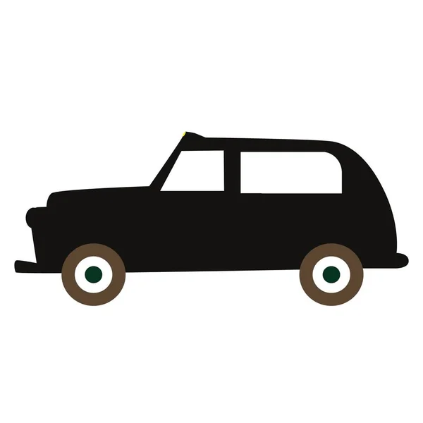 Cab London Taxi Car Profile — стоковый вектор