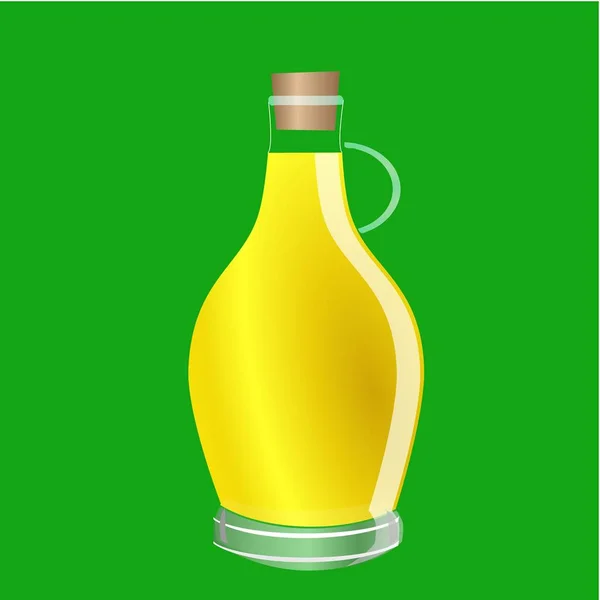 Корм Бутылки Растительного Масла — стоковый вектор