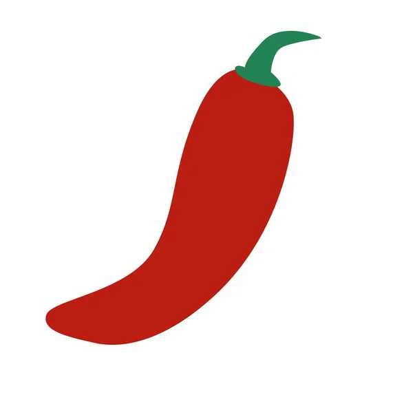 Sharp Red Pepper Gorky Chile — Stock Vector