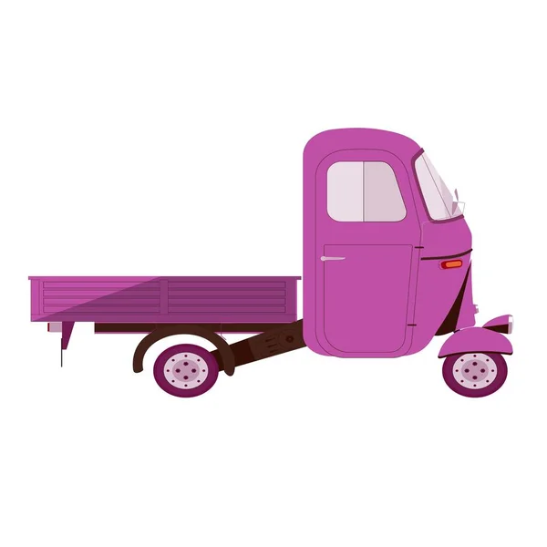 Vrachtwagen Machine Vervoer Snelheid Stuurwiel Controle — Stockvector
