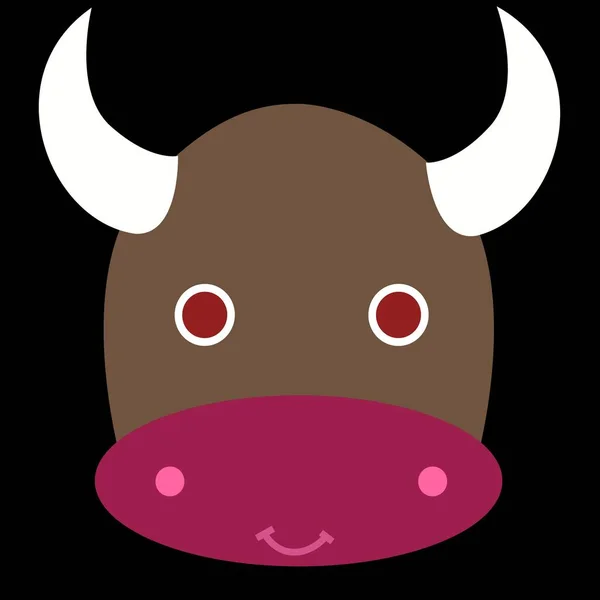 Cuernos Toro Rabia Toros Animales — Vector de stock