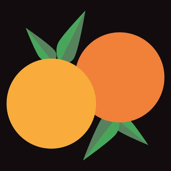 Апельсиновые Цитрусовые — стоковый вектор