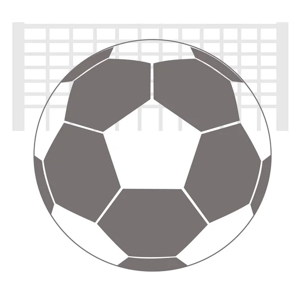 Fußball Mit Fußballtor — Stockvektor