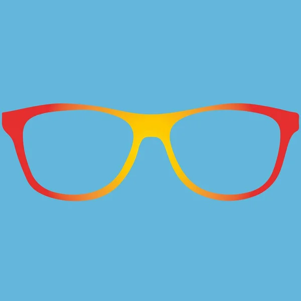 Regnbåge Roliga Glasögon För Semestern — Stock vektor