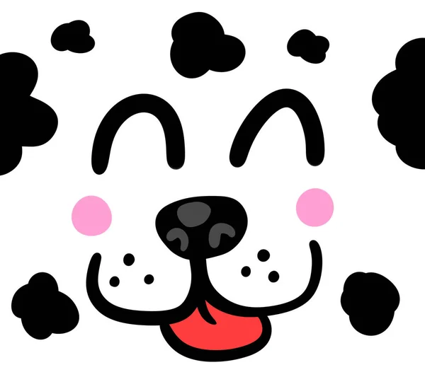 Digital Illustration Adorable Happy Dog Background — Stockfoto