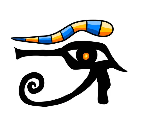 Cyfrowa Ilustracja Oka Horusa — Zdjęcie stockowe