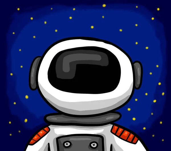 Digital Illustration Astronaut — 스톡 사진