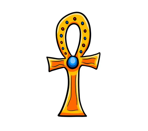 Digital Illustration Egyptian Ankh — ストック写真