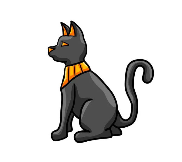 Цифровая Иллюстрация Египетского Кота — стоковое фото