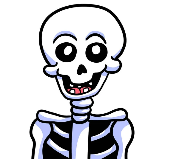 Digital Illustration Funny Looking Skeleton — 스톡 사진