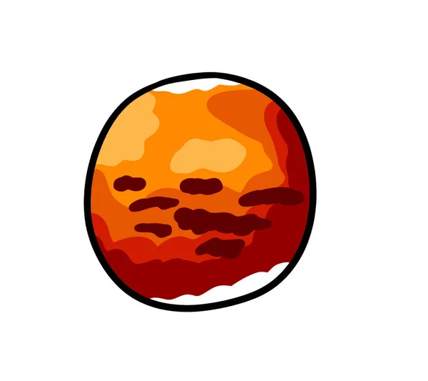 Digital Illustration Cartoon Planet Mars — 스톡 사진