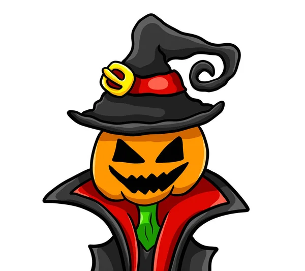 Digital Illustration Creepy Jack Lantern — Zdjęcie stockowe