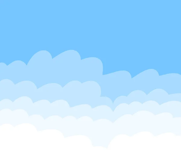 Digital illustration of a beautiful blue cloudy sky background