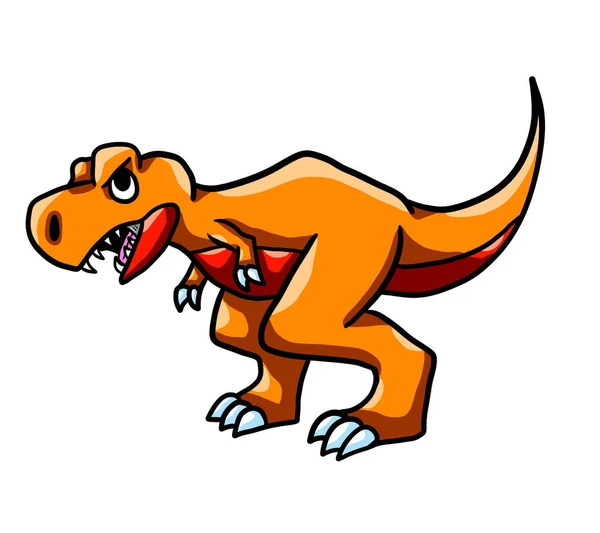 Digital Illustration Angry Rex — стоковое фото