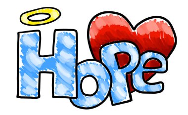 Digital illustration of a hope logo