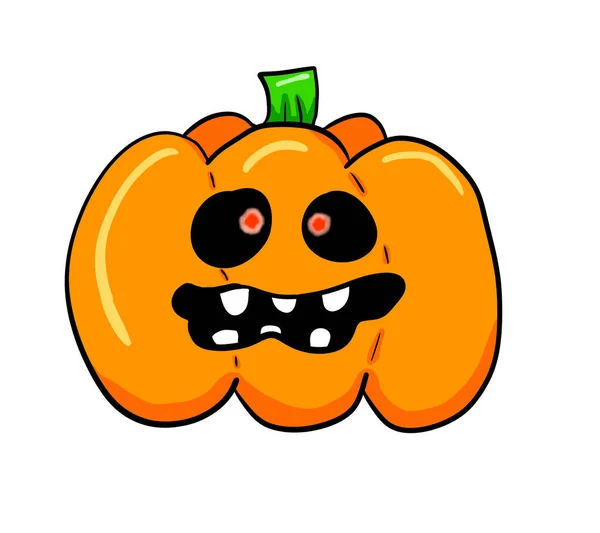Digital Illustration Halloween Pumpkin — Stock Photo, Image