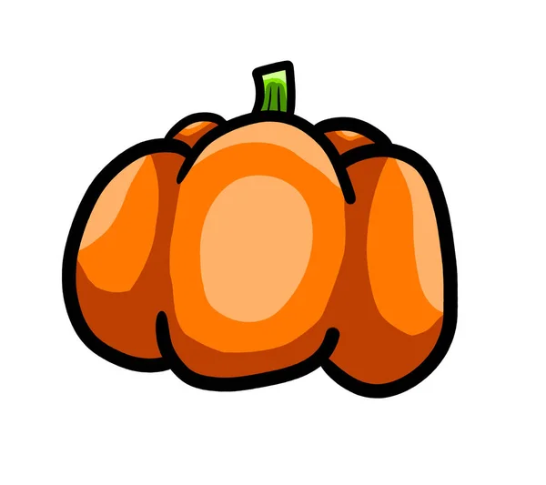 Digital Illustration Halloween Pumpkin — 스톡 사진