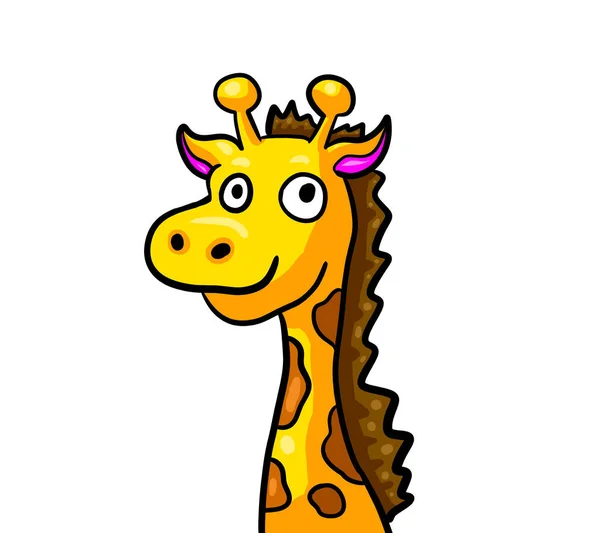 Digital Illustration Giraffe — 图库照片