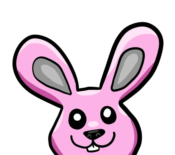 Digital Illustration Easter Bunny — стоковое фото