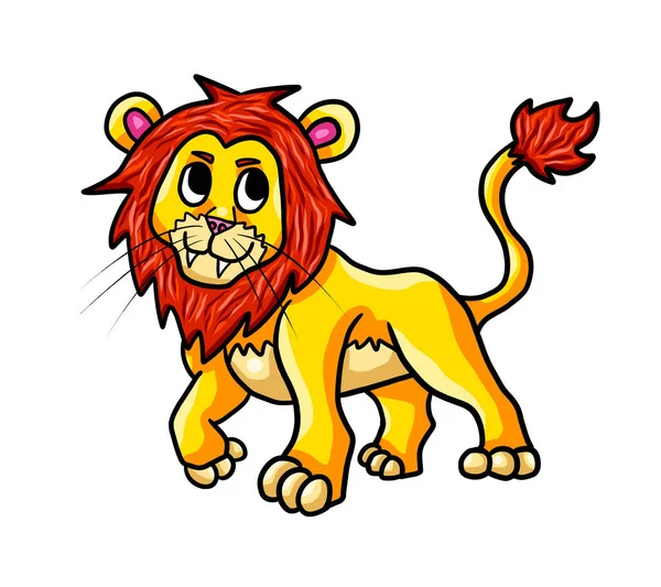 ライオンのデジタル イラストレーション — ストック写真